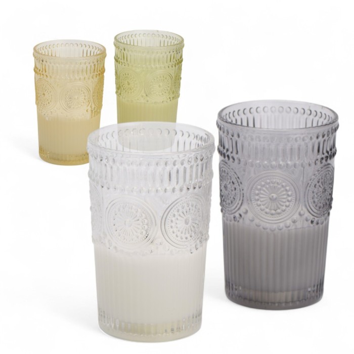 CANDELA LED VETRO 8X12.5 ASSORTITO